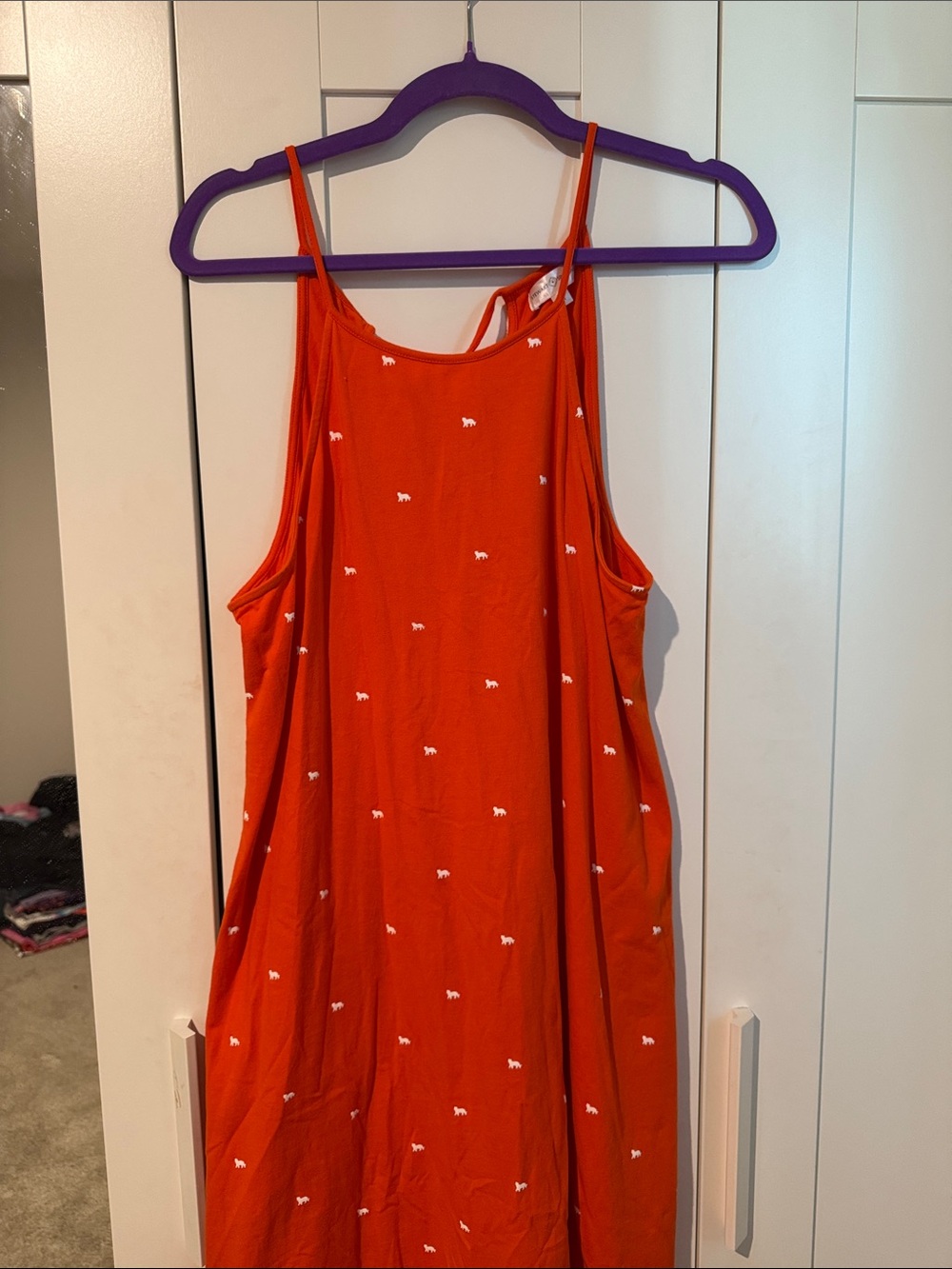 Women’s Orange Sleeveless Camisole Tank Top - Classic Casual